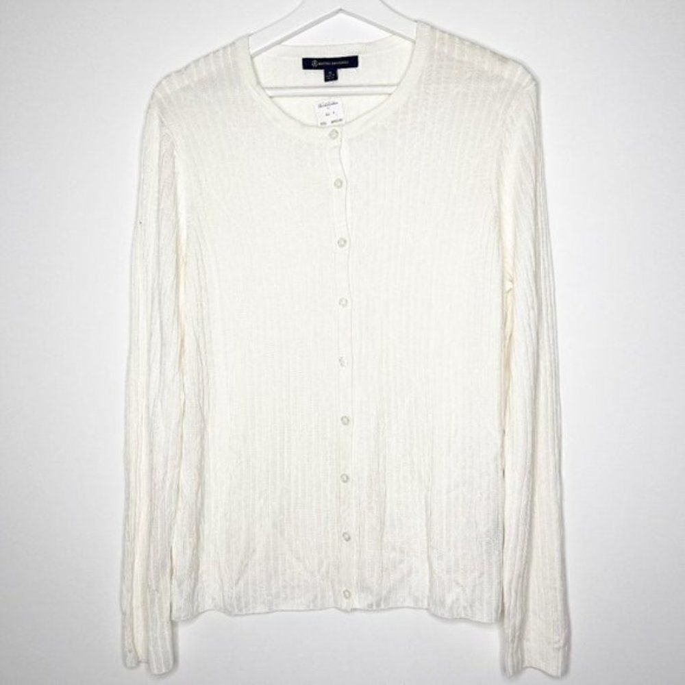 Brooks Brothers NWT Button Front Cardigan Sweater Women’s XL